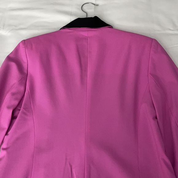 Diane von furstenberg Tommy crepe two tone blazer/jacket pink & black 0 - Picture 8 of 13
